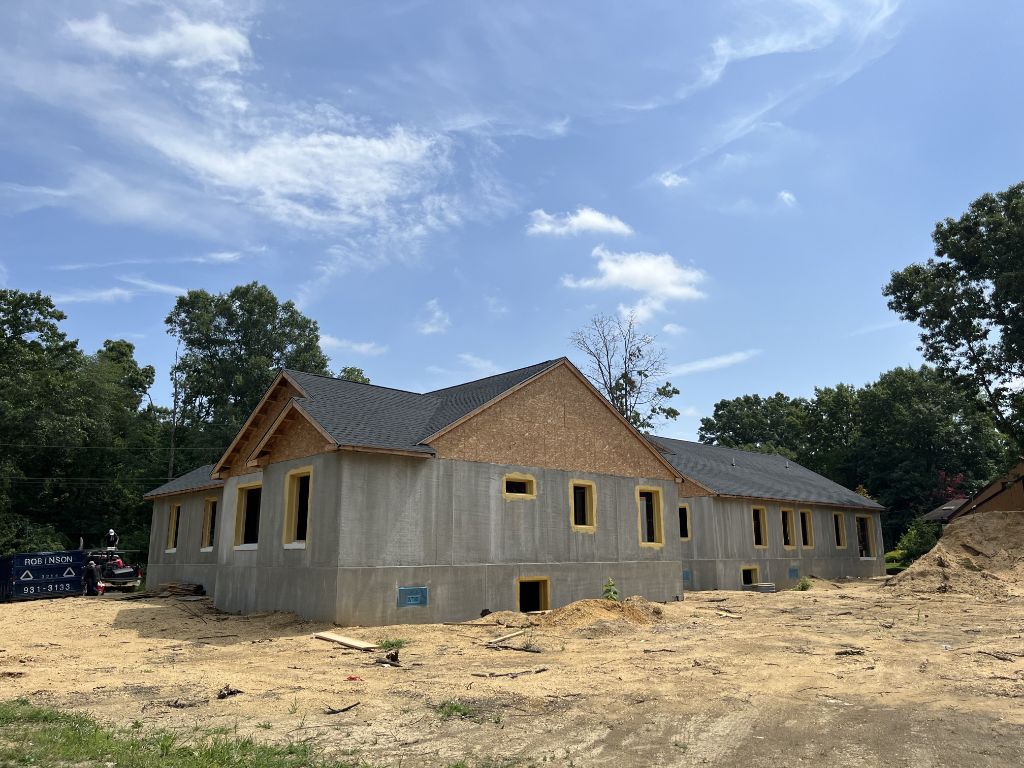 New home construction with roofing completed — South Jersey